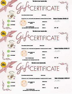 SAVE 30%. Get Your 1 Hour Session Vouchers - R4410 Today! Valid for 1 session per week for 2 months.