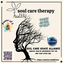 Newly launched Soul Care Grace Alliance Logo Mental Awareness/Integration