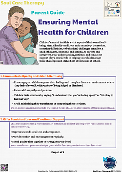 Mental Health for Children - Parents Guide